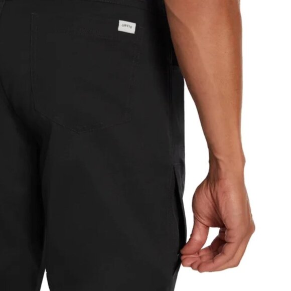 Orvis Fleece Lined Tech Pants Mens 34 x 32 Black Water Repellent Insulated - Picture 9 of 15